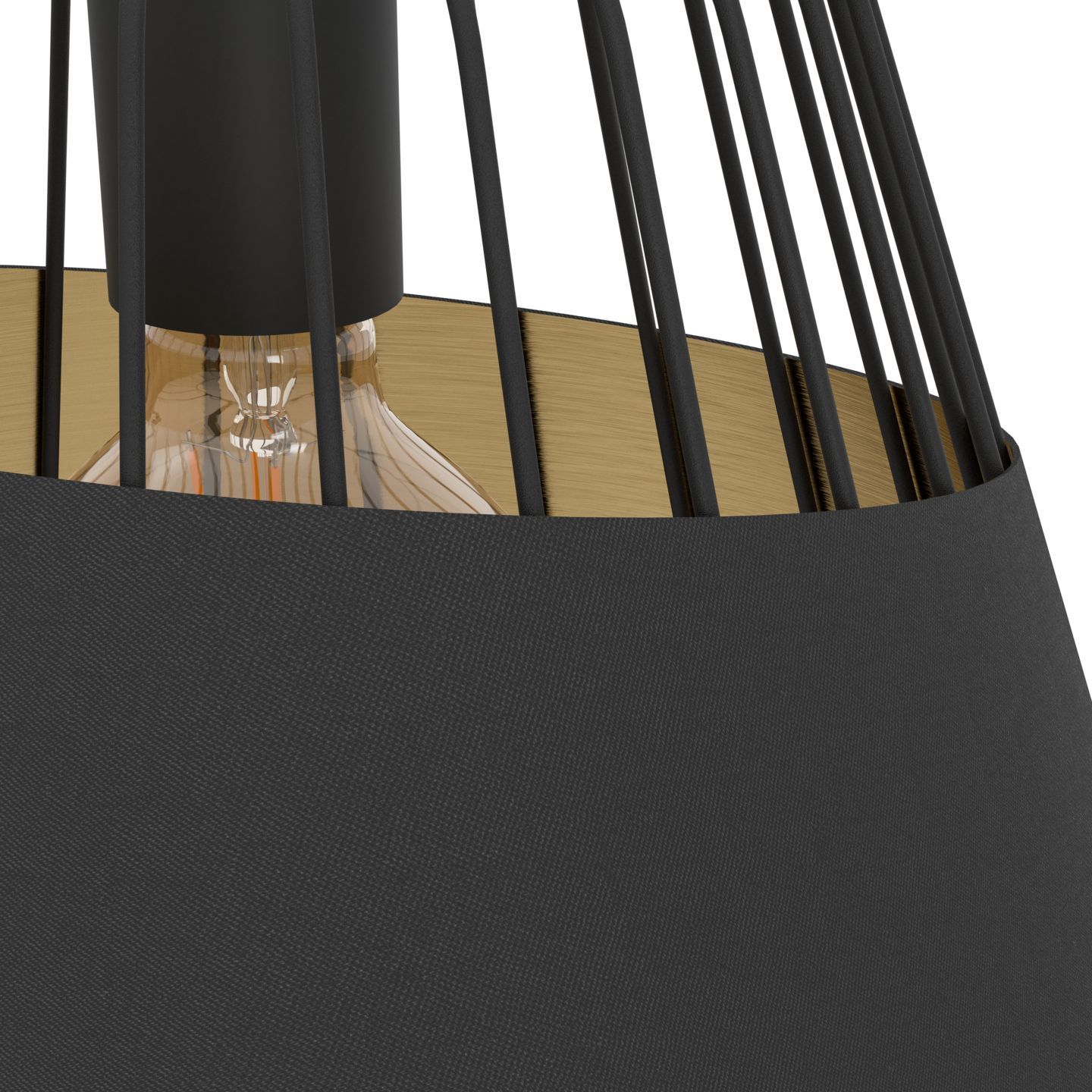 Riippuvalaisin EGLO Austell 360mm E27 musta/kulta