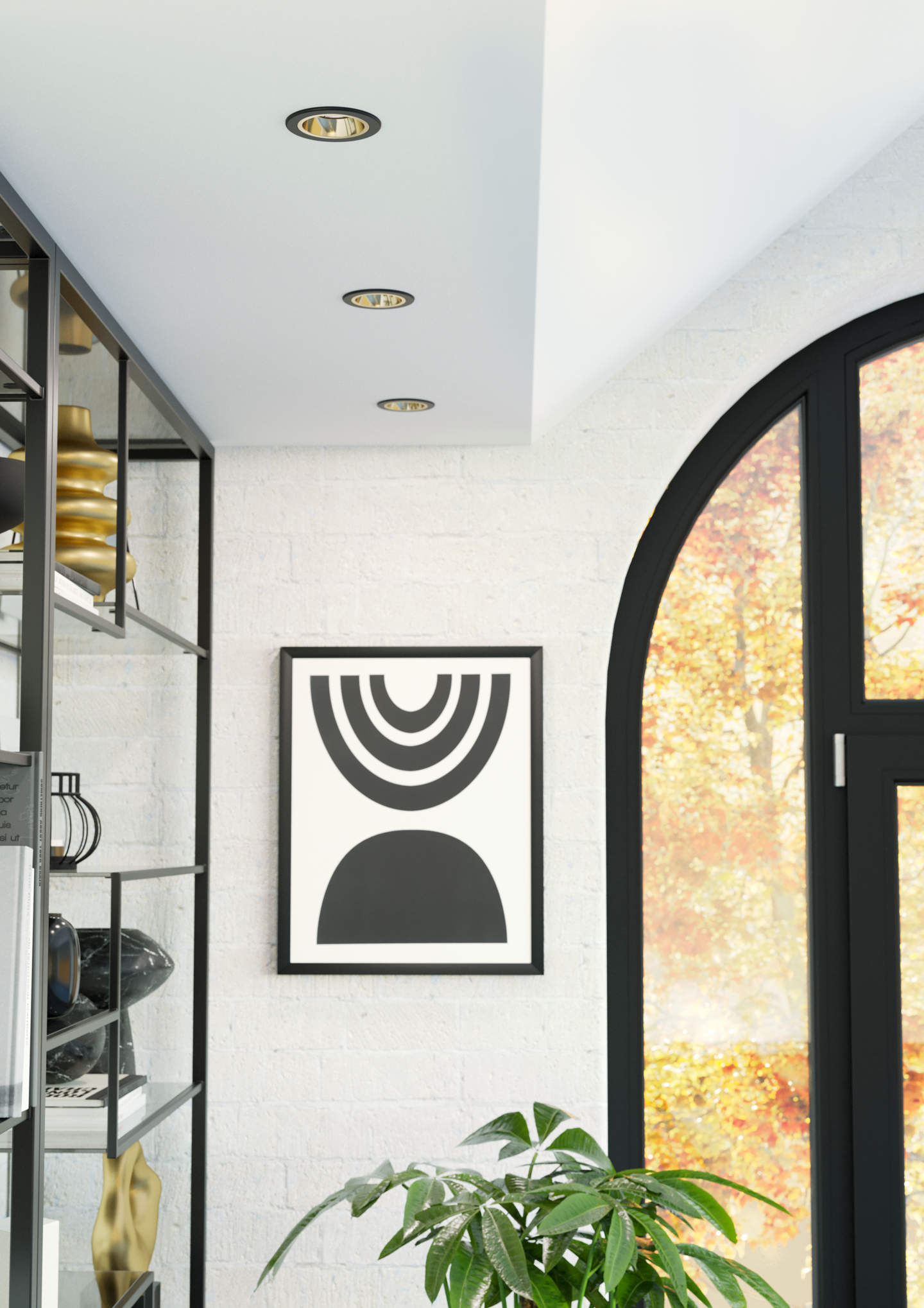 Alasvalo EGLO Yebra led CCT 87mm 4,8W 480lm himmennettävä IP44 musta