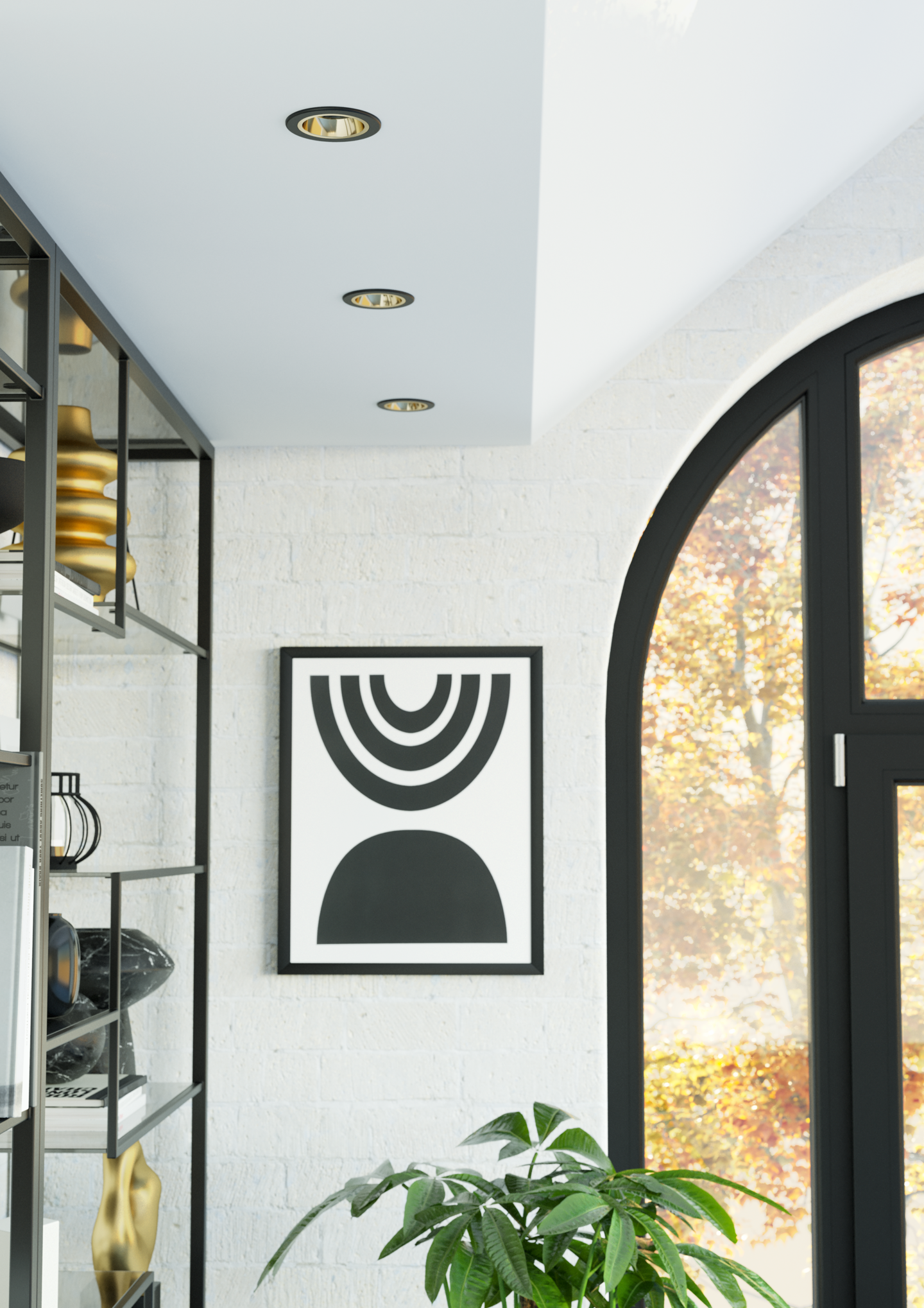 Alasvalo EGLO Yebra led CCT 87mm 4,8W 480lm himmennettävä IP44 musta