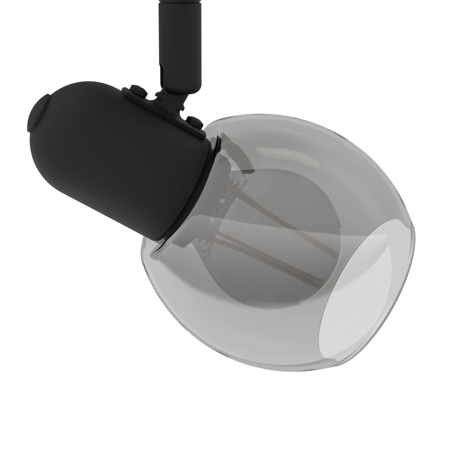 Kattovalaisin EGLO Pollica 2xE14 musta/kirkas