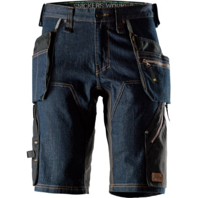 Farkkushortsit Snickers 6155-6504 denim-musta