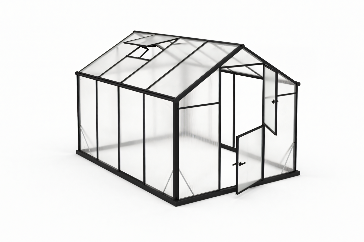 Kasvihuone Cello 3,9m² karkaistu lasi