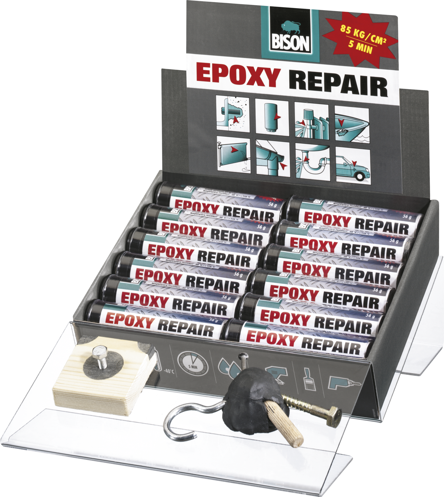 Epoksimassa Bison repair Universal 24x56g