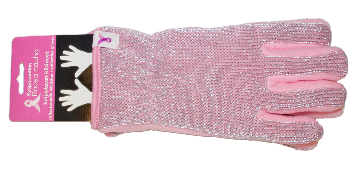 Käsineet Roosa nauha pinkki koko S