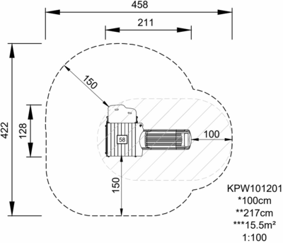 Leikkitorni ja liukumäki Kompan liukumäellä