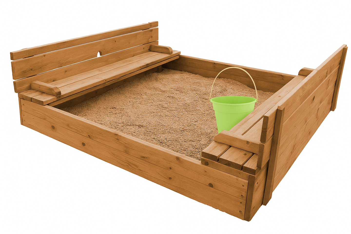 Hiekkalaatikko 150 cm ruskea