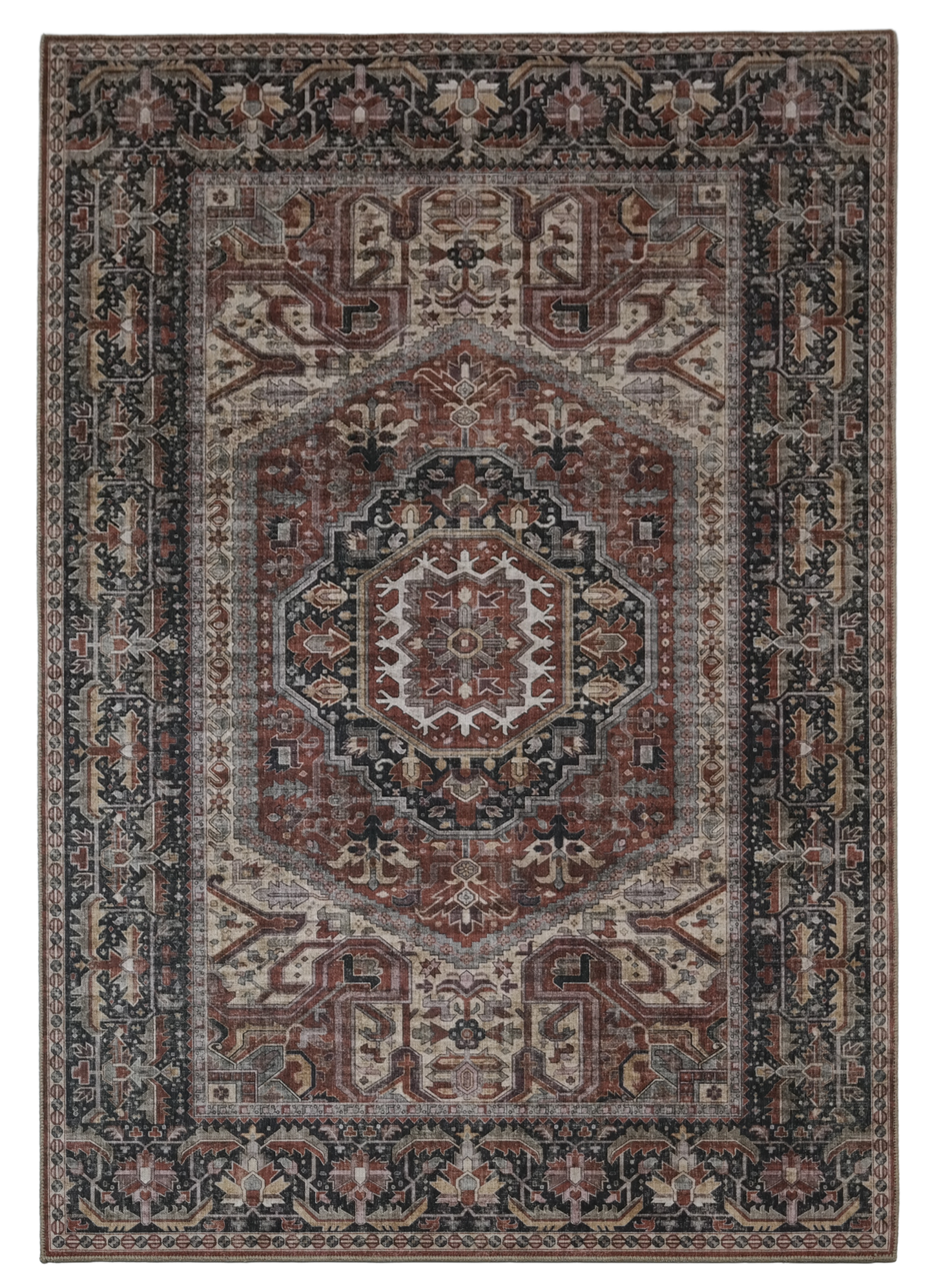 Sisustusmatto Jysmä Tigris 160x230 cm punainen