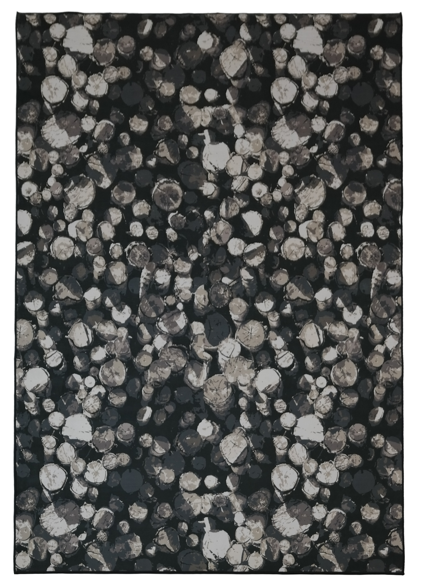 Sisustusmatto Jysmä Savotta 140x200 cm musta/ruskea