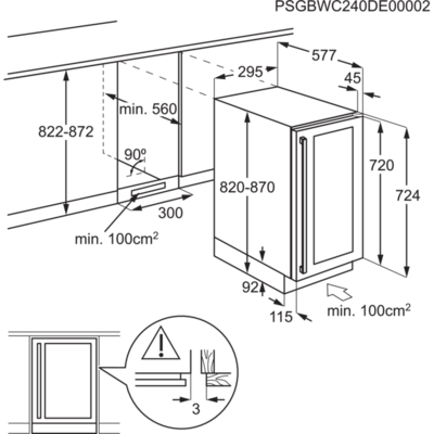 Viinikaappi Electrolux EWS4020B5B