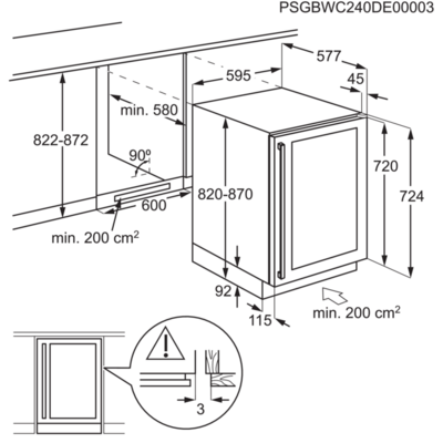 Viinikaappi Electrolux EWS4052B5B