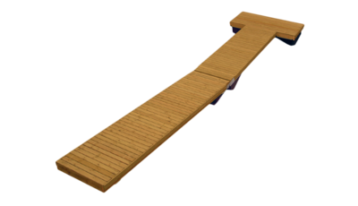 Laituri Savorak Sauna 1: 9,6 m, 2,4 x 1,1 m + 1,12 x 8,36m, Tee se itse -paketti