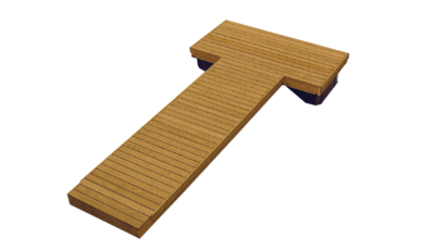 Laituri Savorak Sauna 1: 4,8 m, 2,4 x 1,1 m + 1,12 x 3,6 m, Tee se itse -paketti