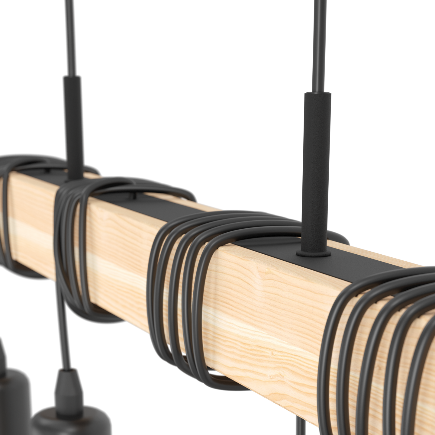 Riippuvalaisin EGLO Townshend 4-osainen puu musta