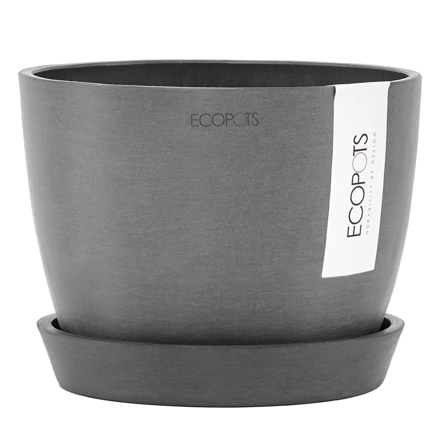 Aluslautanen Ecopots Amsterdam 15cm harmaa