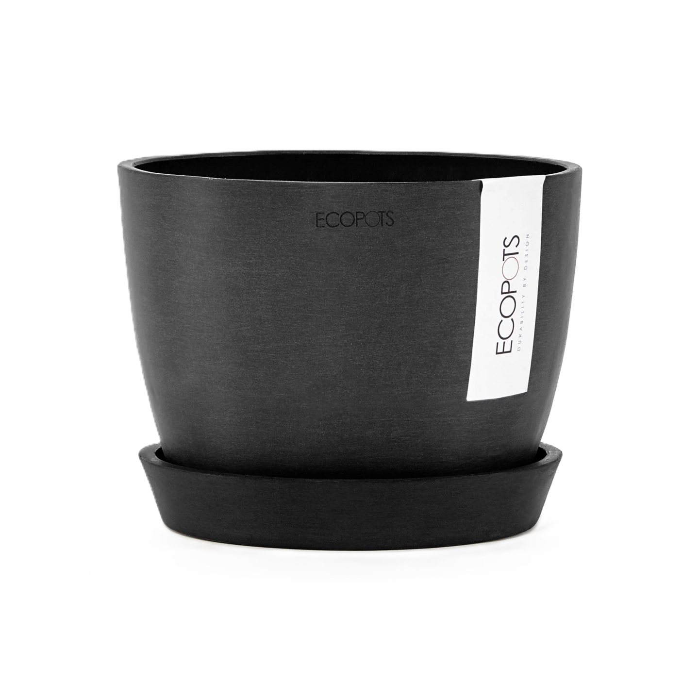 Aluslautanen Ecopots Amsterdam 15cm tummanharmaa