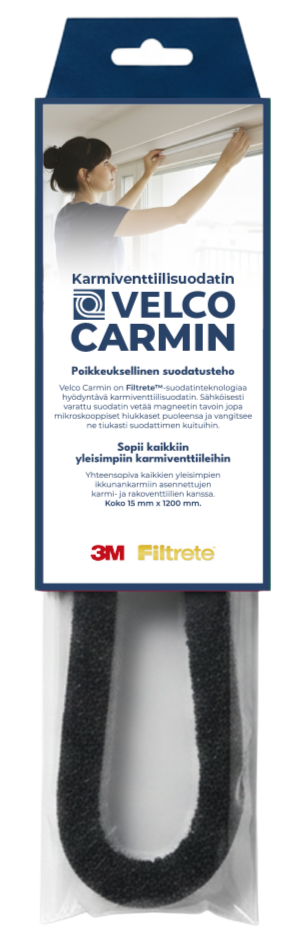 Karmiventtiilisuodatin Velco Carmin 15x1200mm