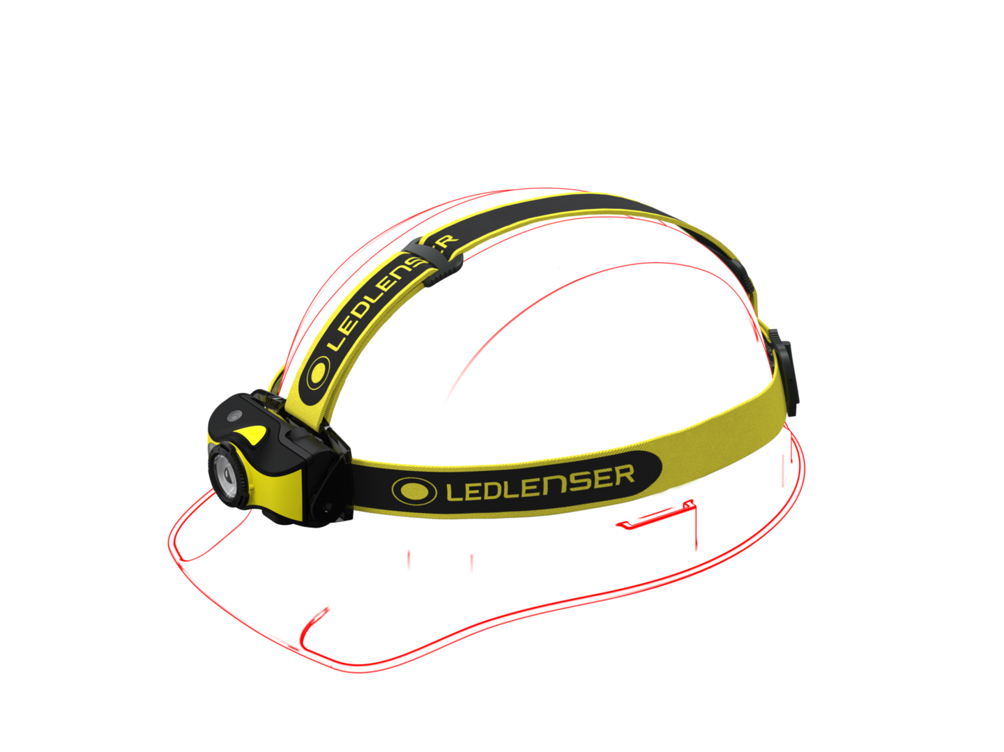 Otsalamppu Ledlenser iH9R keltainen 600lm ladattava