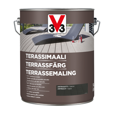 V33 Terassimaali 5L Antrasiitti