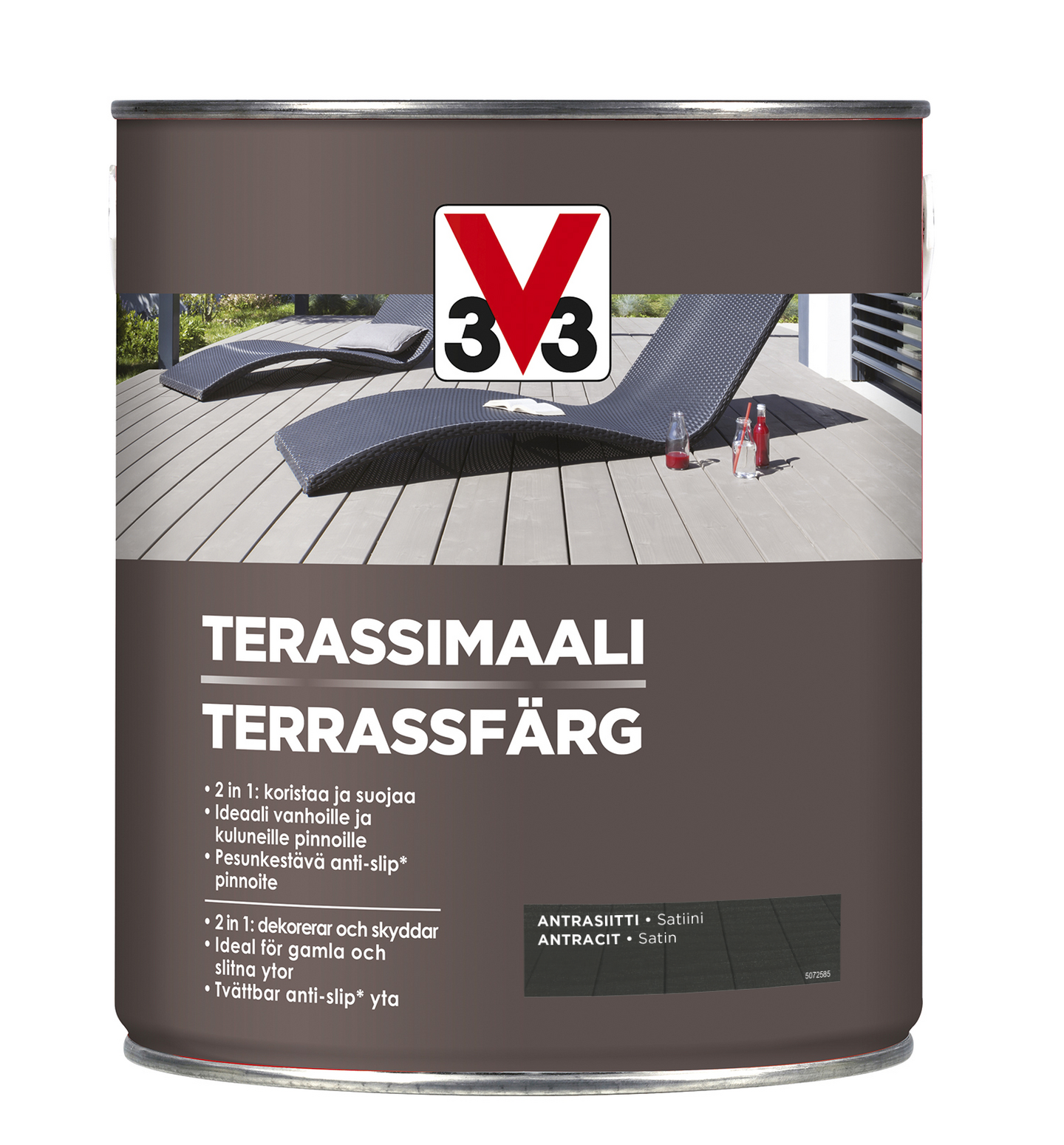 V33 Terassimaali 2,5L Antrasiitti