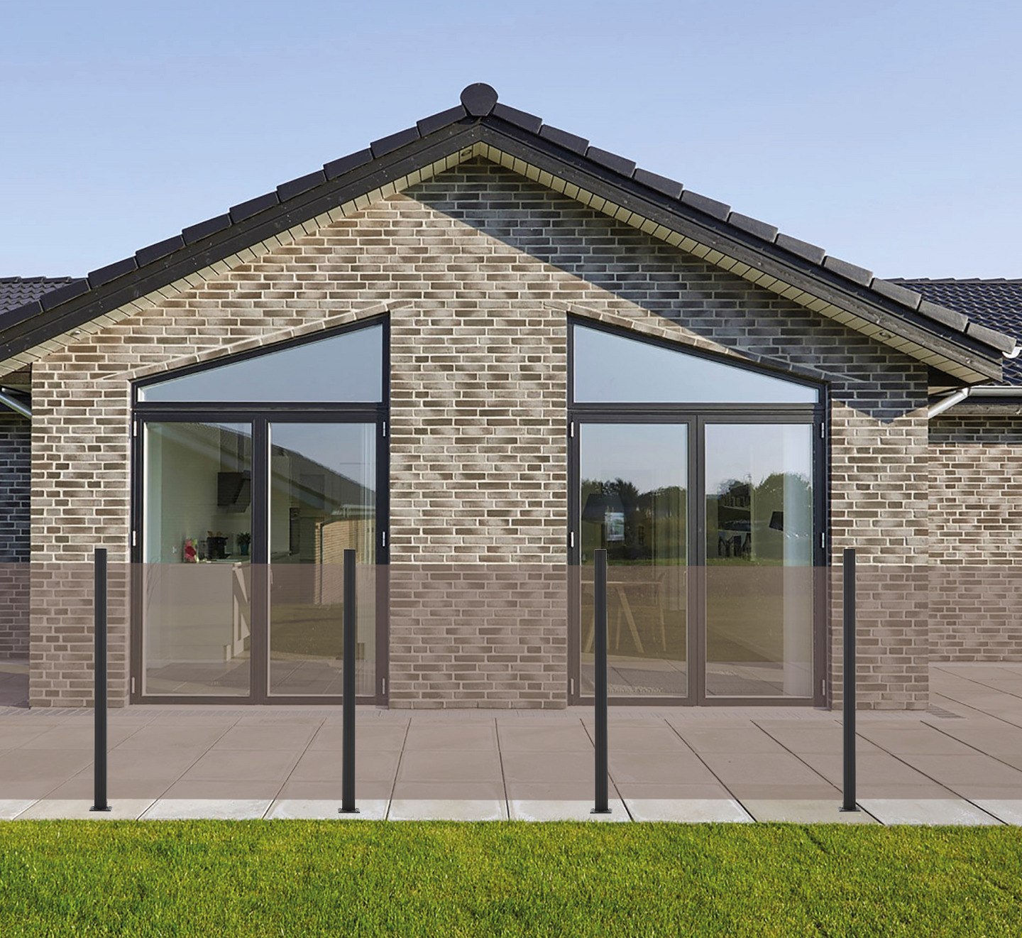 Lasiaitapaneeli HORTUS savu 100x90cm