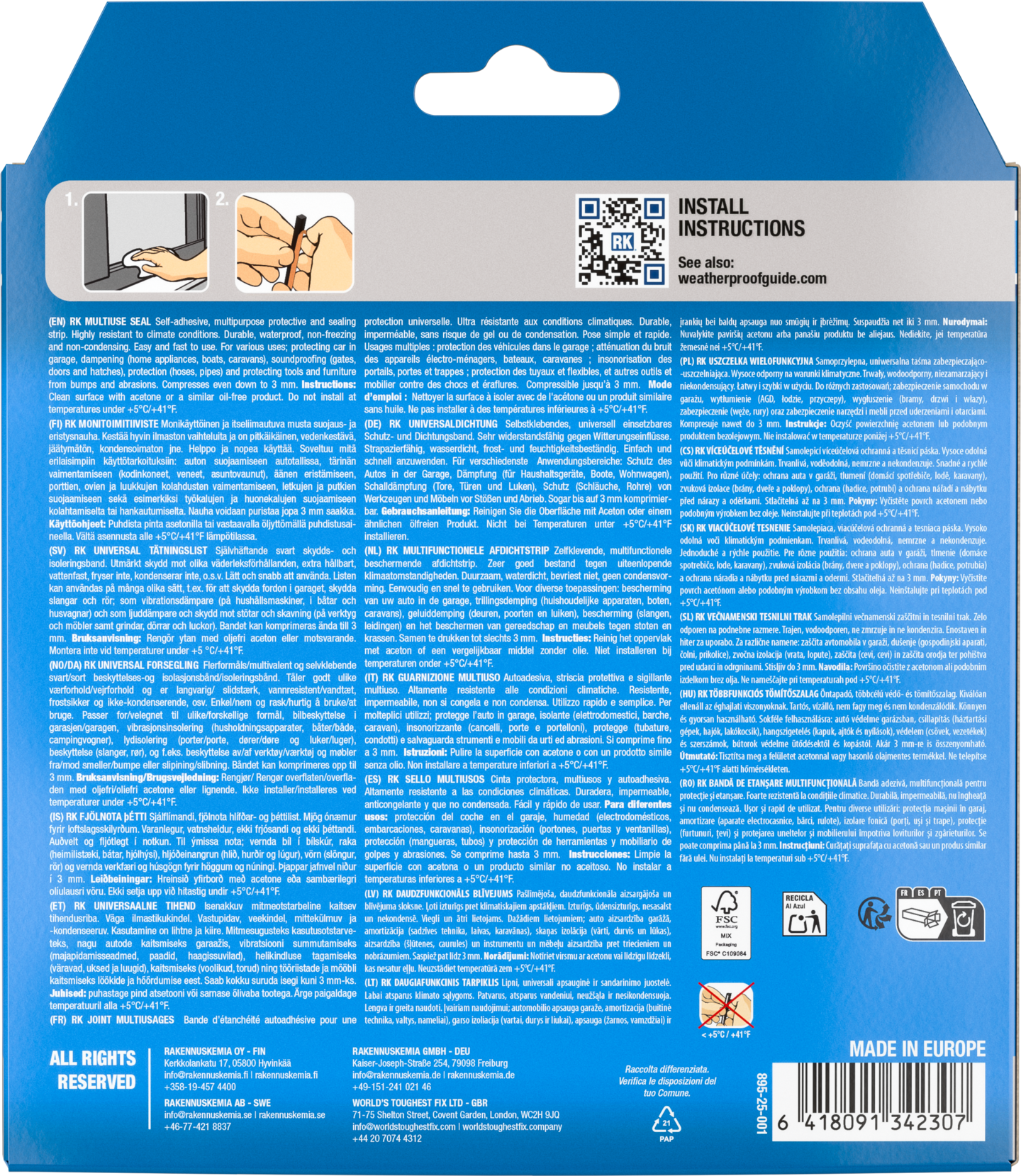 Monitoimitiiviste RK 15mmx6,5m