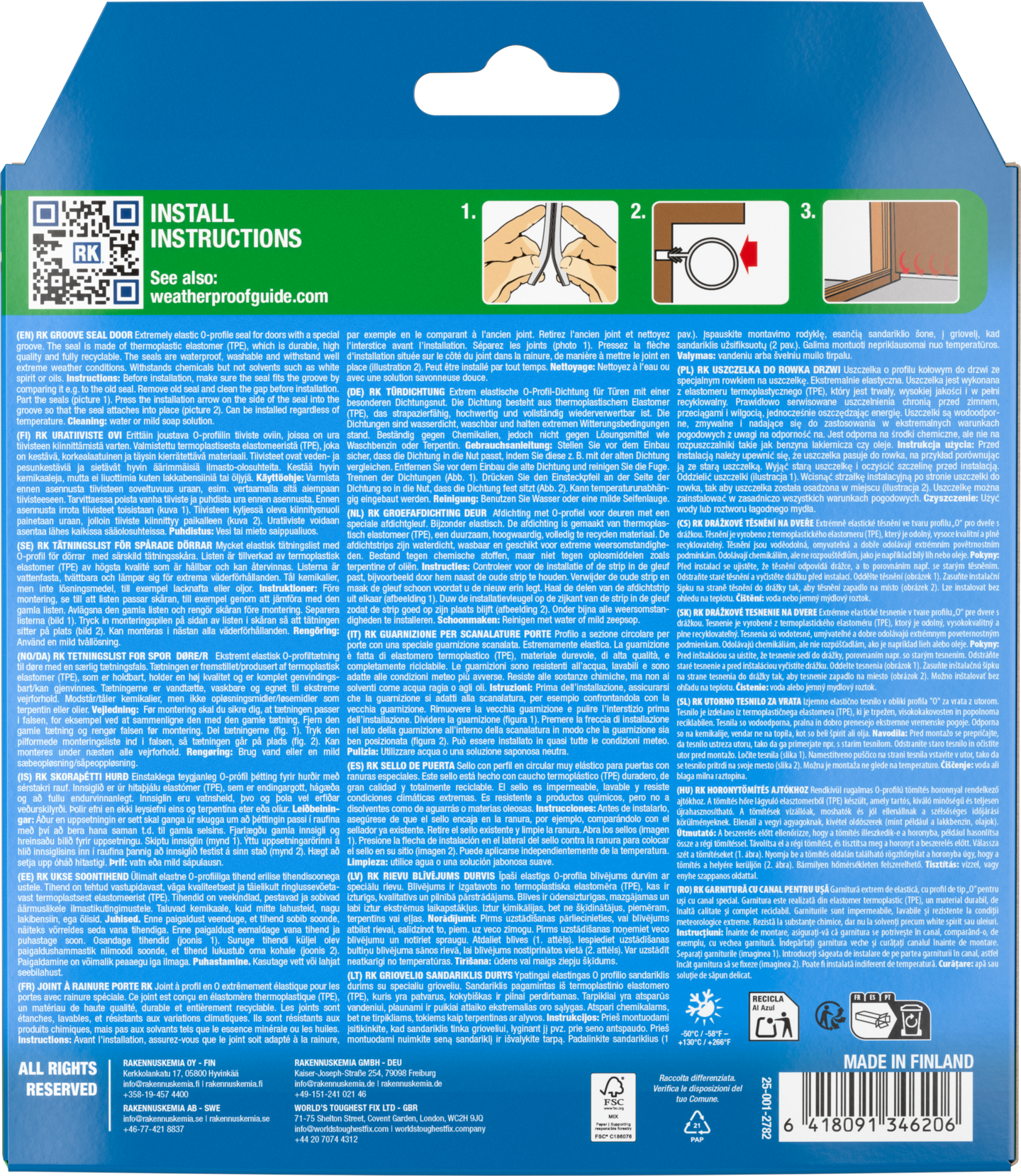 Uratiiviste RK ovi ruskea 10mmx6m
