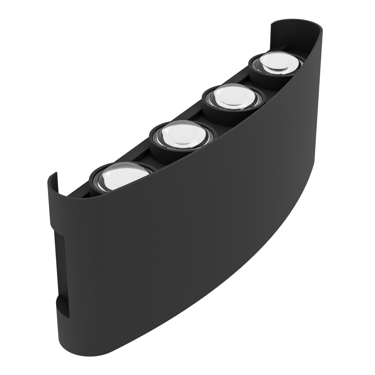 Ulkoseinävalaisin EGLO Cosolenzo-E 8x8W Led 3000K 8x800lm IP44 musta