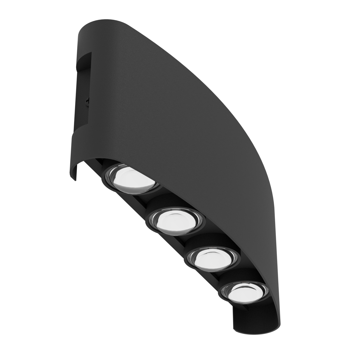 Ulkoseinävalaisin EGLO Cosolenzo-E 8x8W Led 3000K 8x800lm IP44 musta