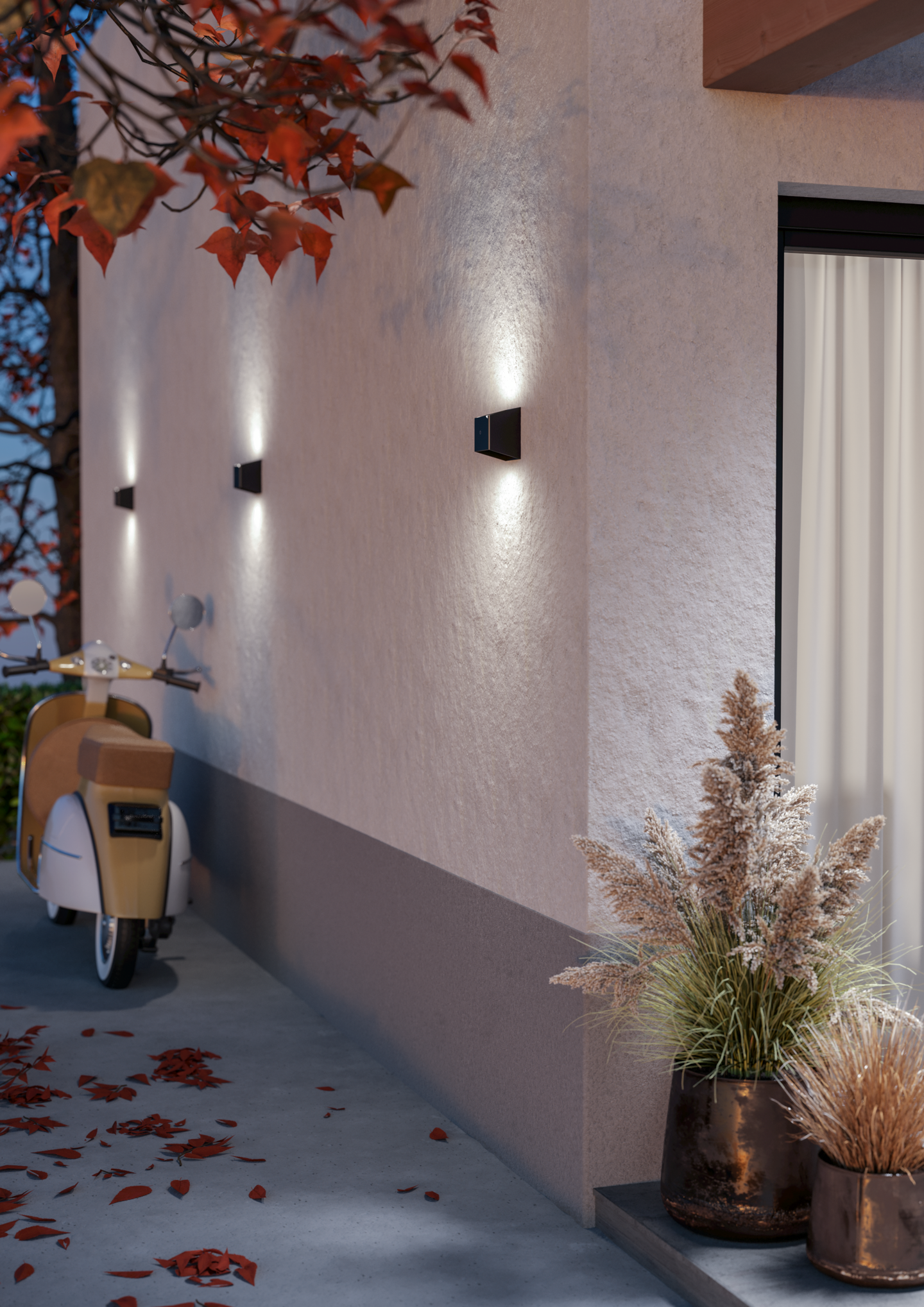 Ulkoseinävalaisin EGLO Tressanti edge usb-lataus 2,9W Led 3000K 280lm IP44 musta