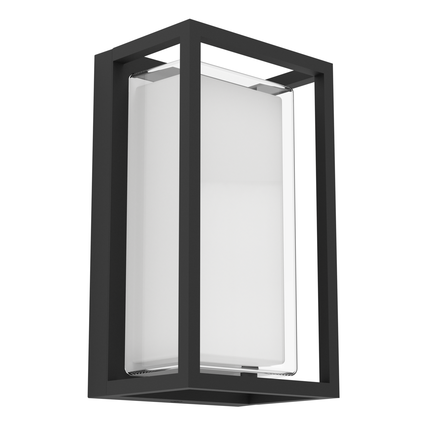 Ulkoseinävalaisin EGLO Genovese 10W Led CCT 1050lm IP65 musta/valkoinen