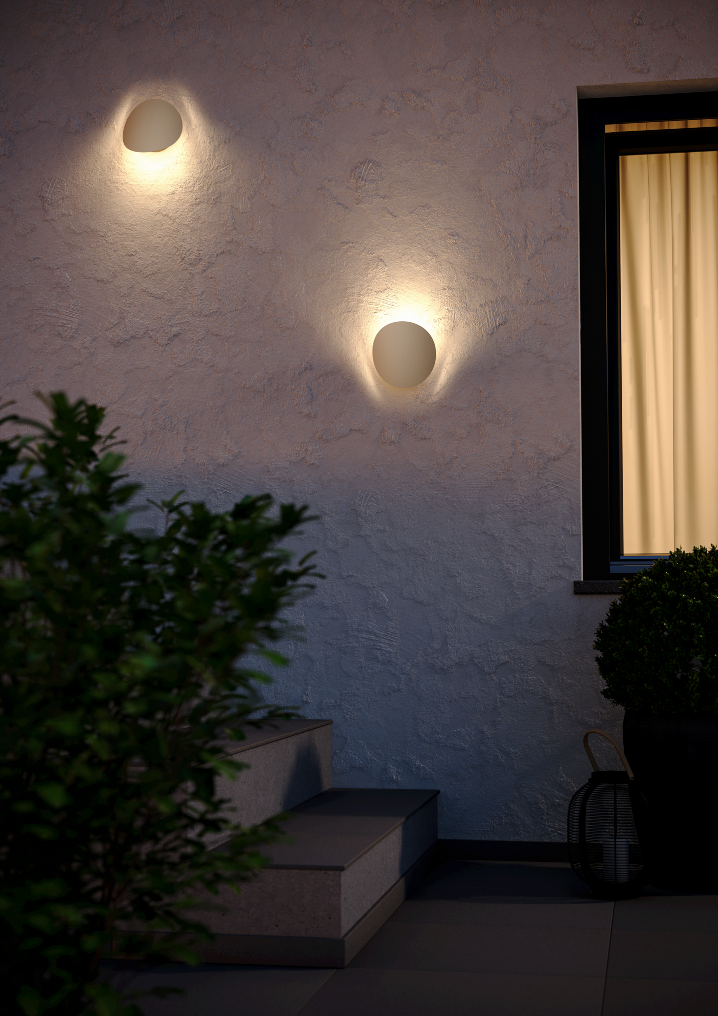 Ulkoseinävalaisin EGLO Briale 4,9W Led CCT 800lm IP44 hiekka