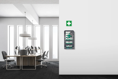 Ensiapuasema Housegard palovammageelillä