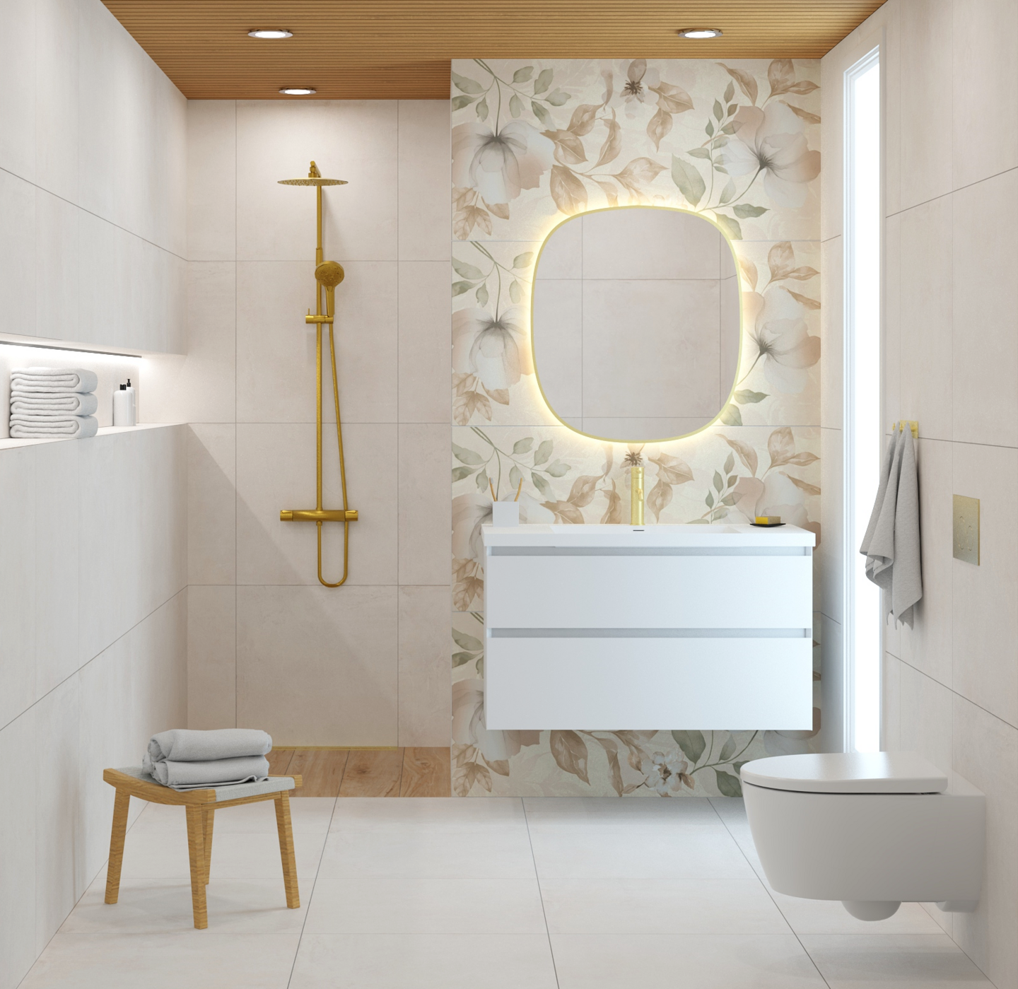 Lattialaatta Cello Flores 60x120 R10B RT 1,44m²