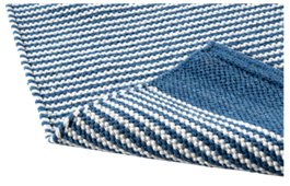 Puuvillamatto Cello Sinna 80x150cm Sini-valkoiinen