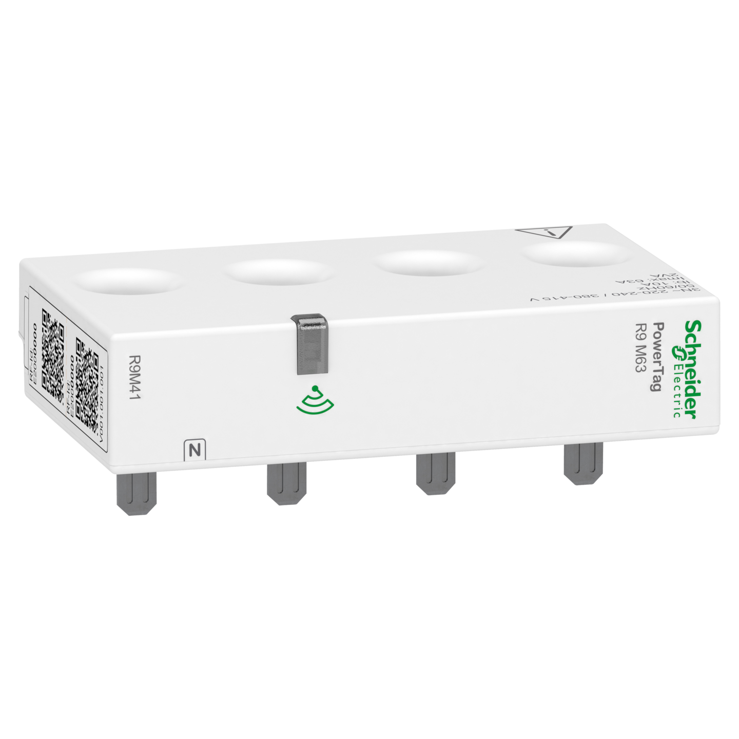 Energiamittari Wiser PowerTag Resi9 Monoconnect 63A 3P+N ylä