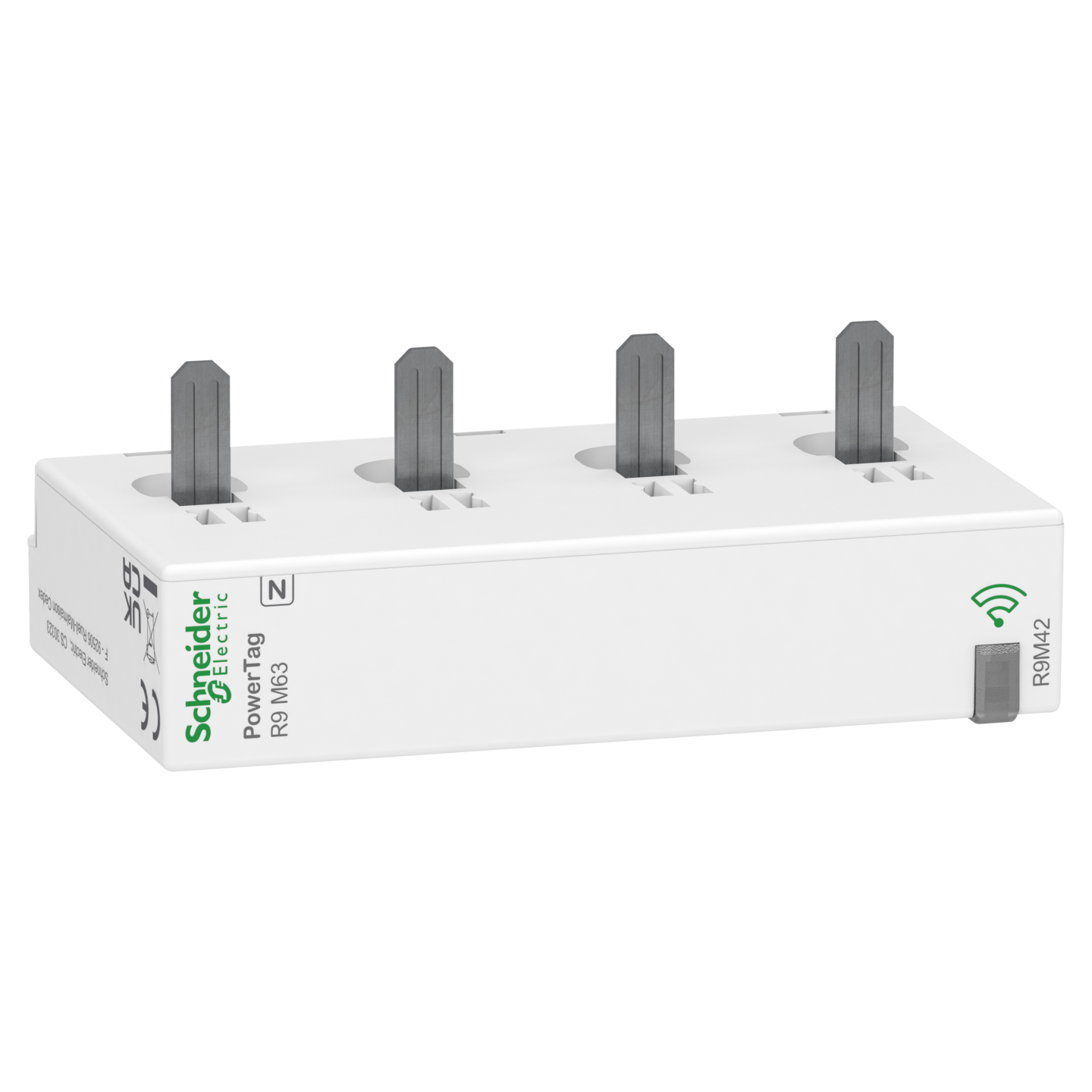 Energiamittari Wiser PowerTag Resi9 Monoconnect 63A 3P+N ala