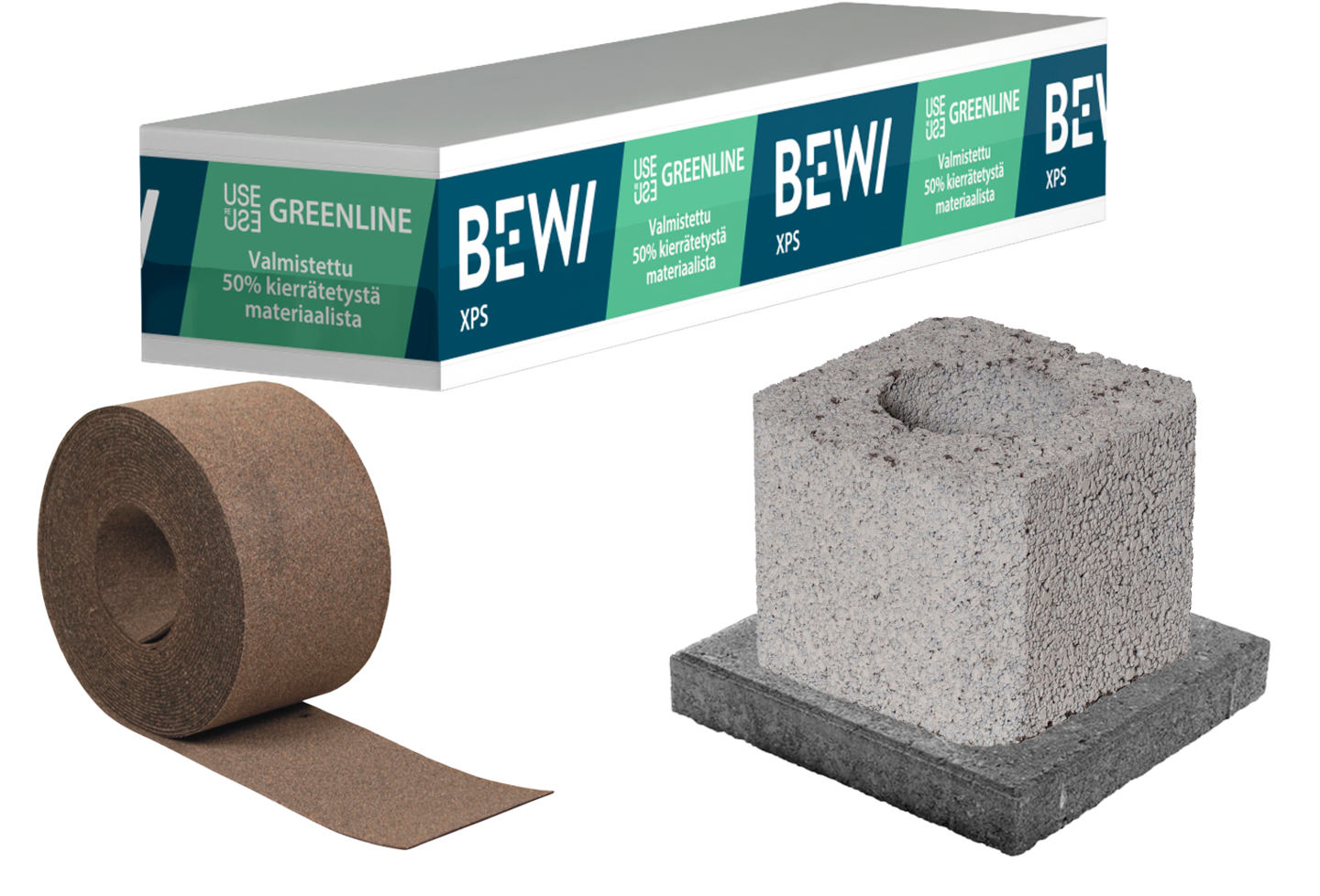 Perustuspaketti Aittavarasto Cello Ludvika 100mm BEWI XPS GreenLine -eristyslevy