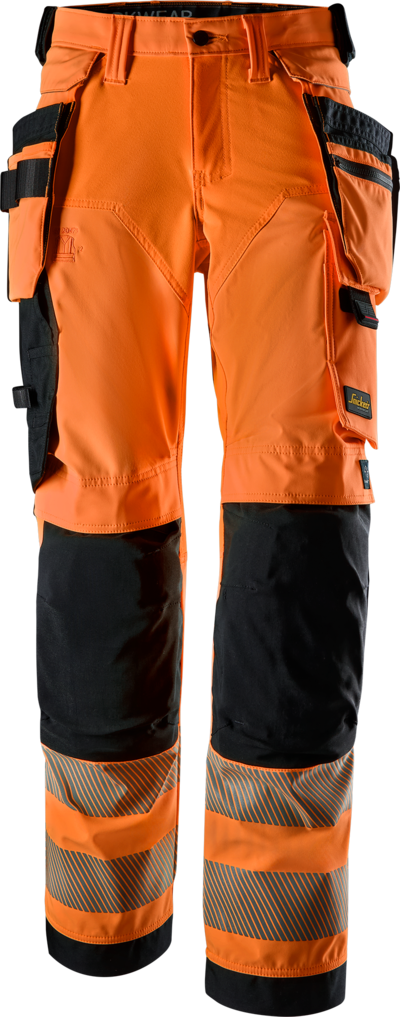 Housut Snickers stretch naisten Hi-Vis 6732-5504 oranssi