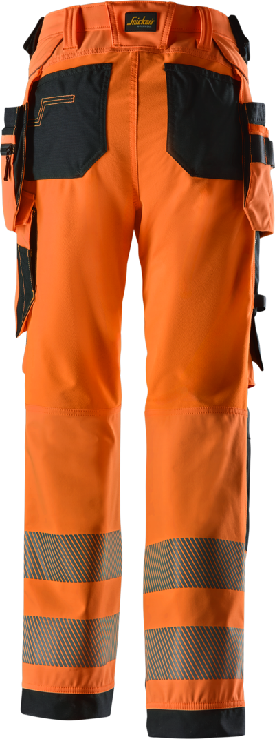 Housut Snickers stretch naisten Hi-Vis 6732-5504 oranssi koko 52