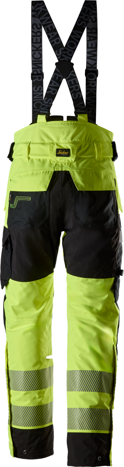 Talvihousut Snickers stretch Hi-Vis 6632-6604 keltainen koko XL