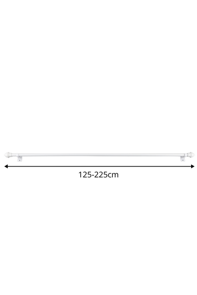 Verhotanko cafe 125-220cm 11/13mm valkoinen