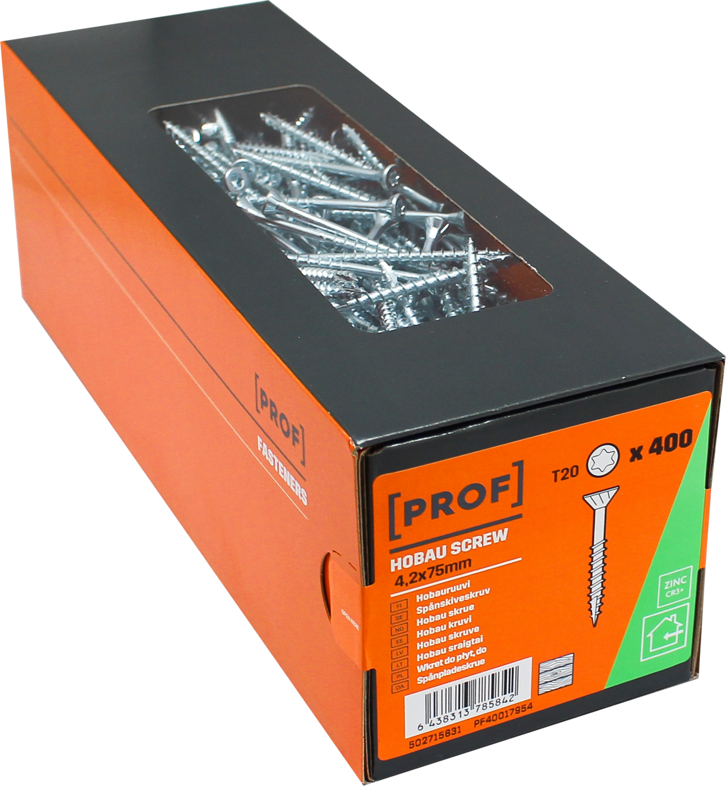 Hobauruuvi PROF 4,2x75 T20 Sinkitty 400kpl