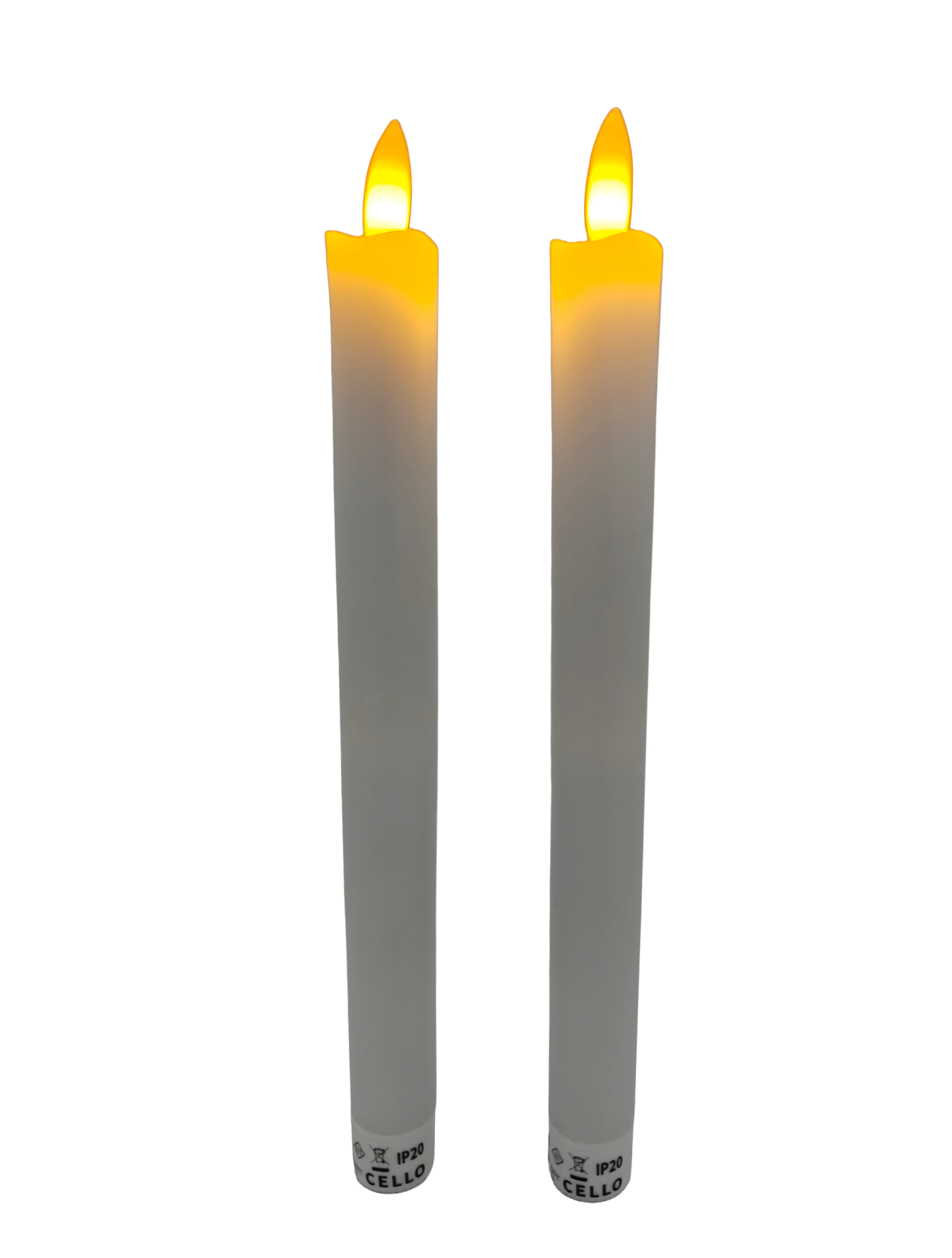Led-kruunukynttilä Cello Roosa nauha 25cm 2kpl
