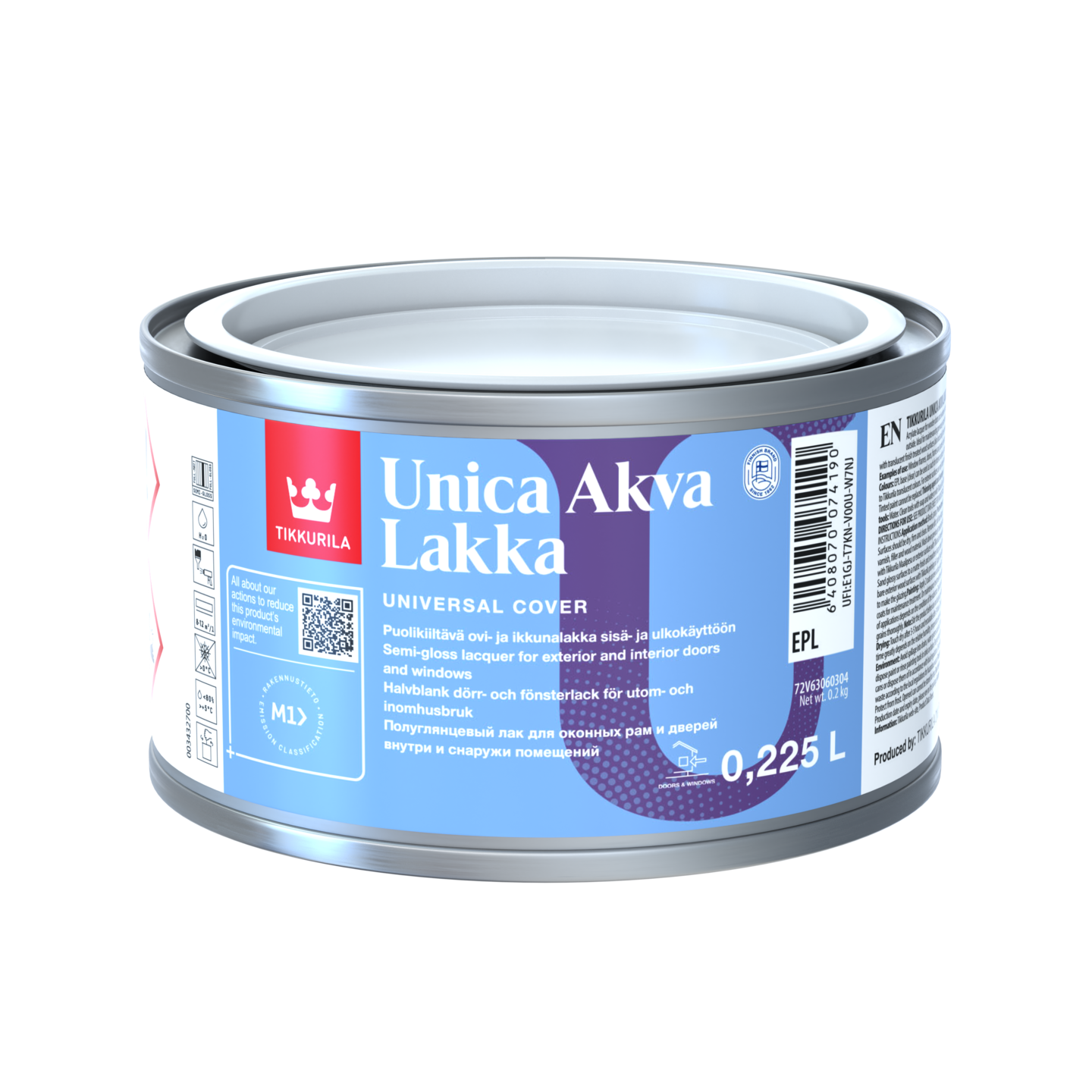 Unica Akva Lakka EPL puolikiiltävä akrylaattilakka