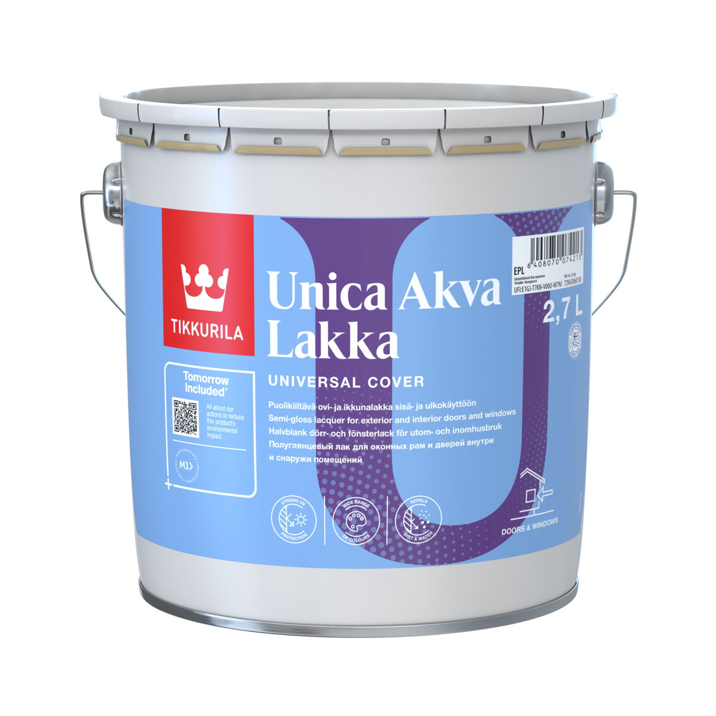 Unica Akva Lakka EPL puolikiiltävä akrylaattilakka
