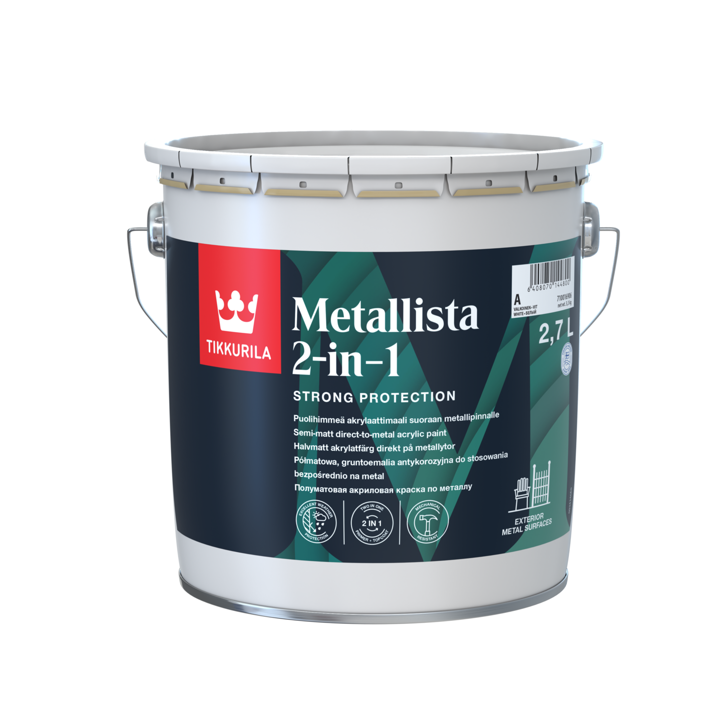 Metallista 2-in-1  puolihimmeä ruosteenestomaali
