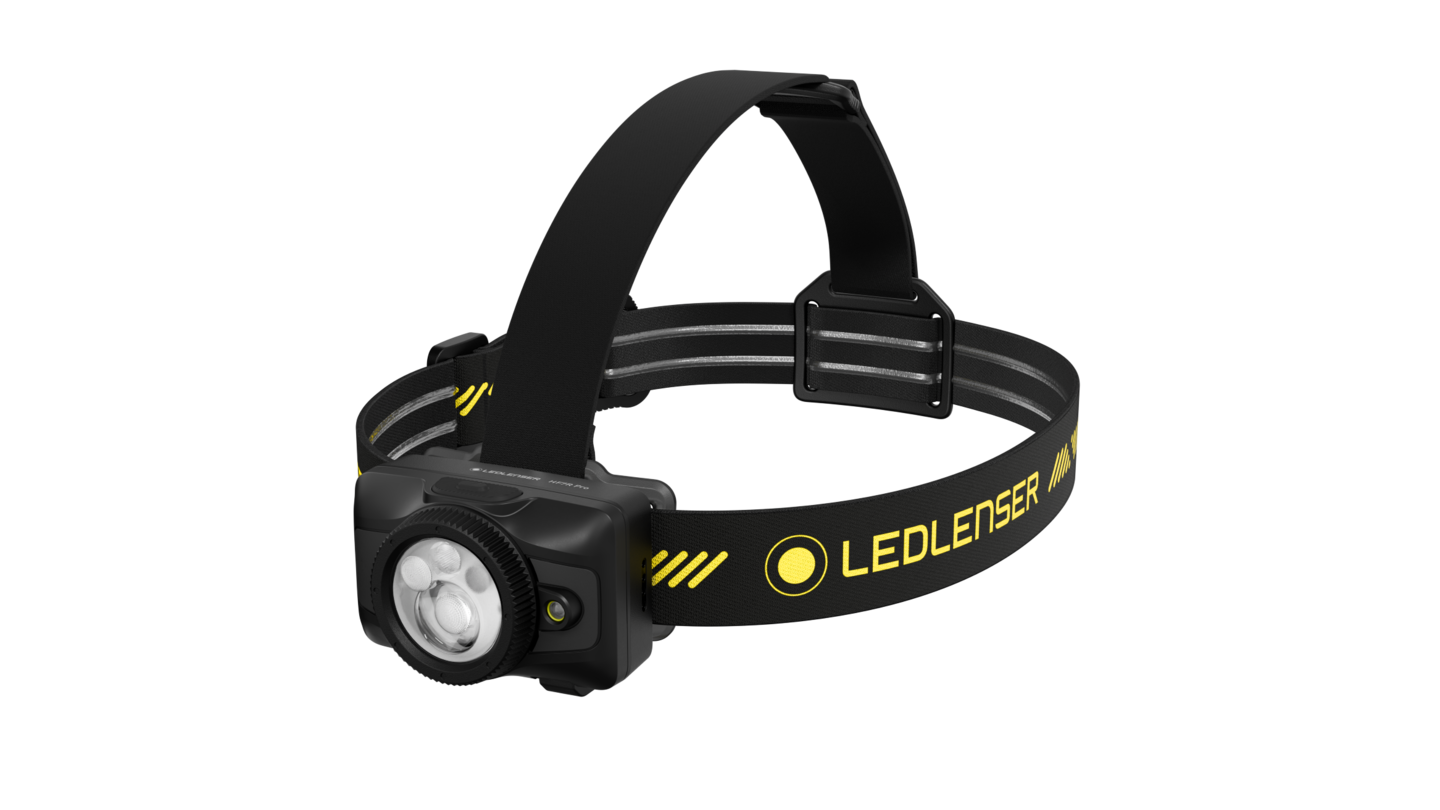 Otsavalaisin Ledlenser HF7R Pro ladattava 1200lm keltainen