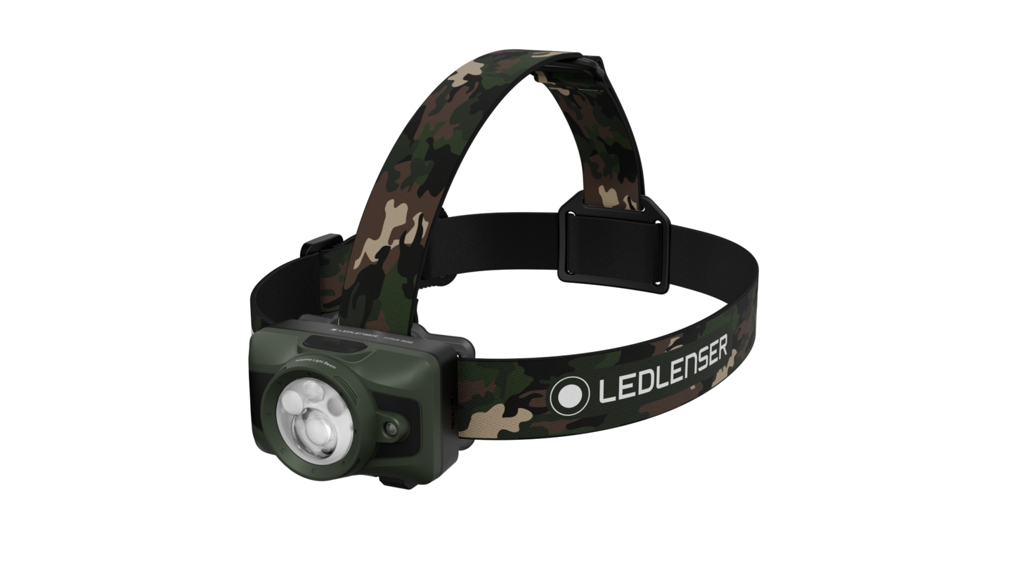Otsavalaisin Ledlenser HF6R ladattava 900lm RGB camo