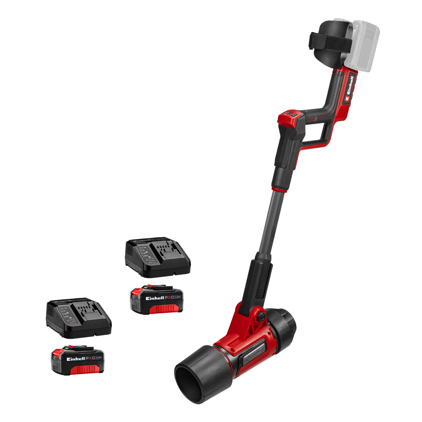 Akkupuhallin Einhell GP-LB 36/270 18V + 2x4Ah akut ja pikalaturit