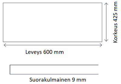 Pv-tarvike Onnline taustalevy 60 X 42